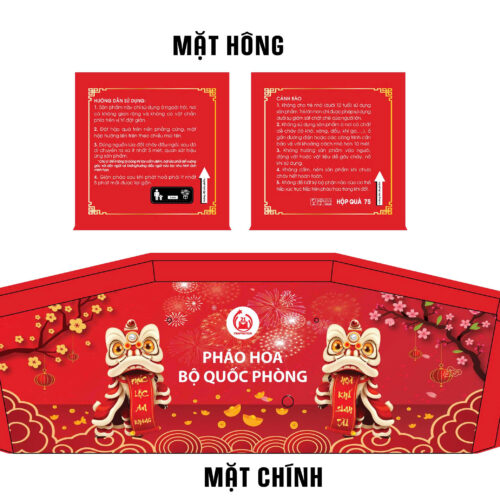 Vỏ hộp Pháo Hoa 75 Viên