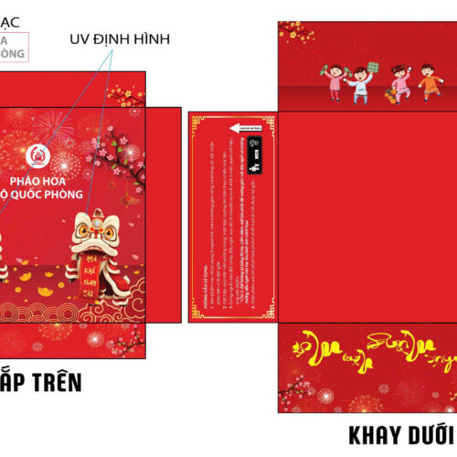 Vỏ Hộp Phao Hoa 100 viên